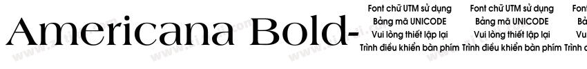 Americana Bold字体转换